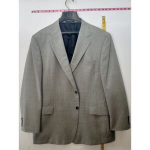 Joseph Aboudd Men's Check Gray Wool Italian Fabric 48R Suit